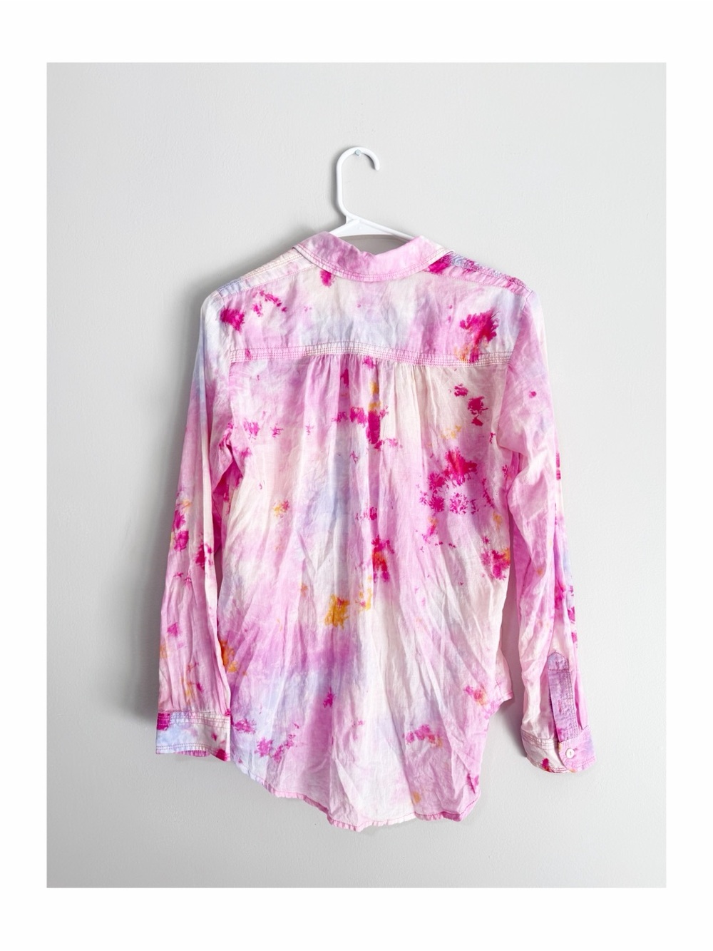 Anthropologie cate classic tie dye button down cotton size extra small - Picture 3 of 5